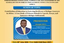 Photo of University of Dar es Salaam Selects Gulu University’s Dr. Joseph Opul to Present at Refugee Education Seminar