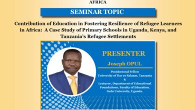Photo of University of Dar es Salaam Selects Gulu University’s Dr. Joseph Opul to Present at Refugee Education Seminar