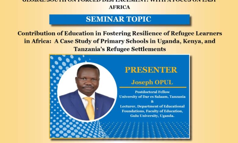 Dr. Joseph Opul is set to resent a research paper