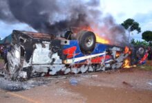 Photo of Tragedy on the Road: Three Dead in Fiery YY Bus Crash in Buikwe