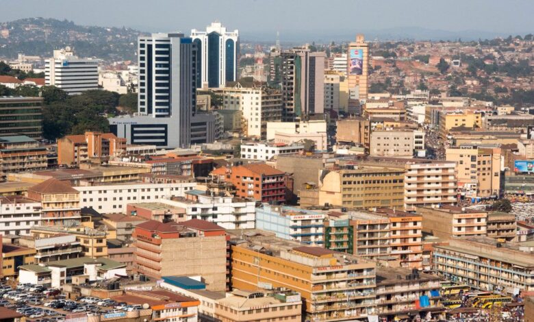 Upscale skyline of Kampala Kololo where two of Dr. Ssemugenyi's property are situated.