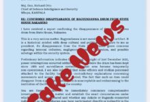 Photo of SFC Dismisses Alleged State House Letter on Bagyendanwa Drum as Fake