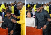 Photo of Nyamutoro Stands Firm Beside Kenzo During Museveni Swearing-In Ceremony