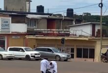 Photo of Two Men Slaughter Goat At Katabi Traffic Lights As Mystery Surrounds Blood Collection
